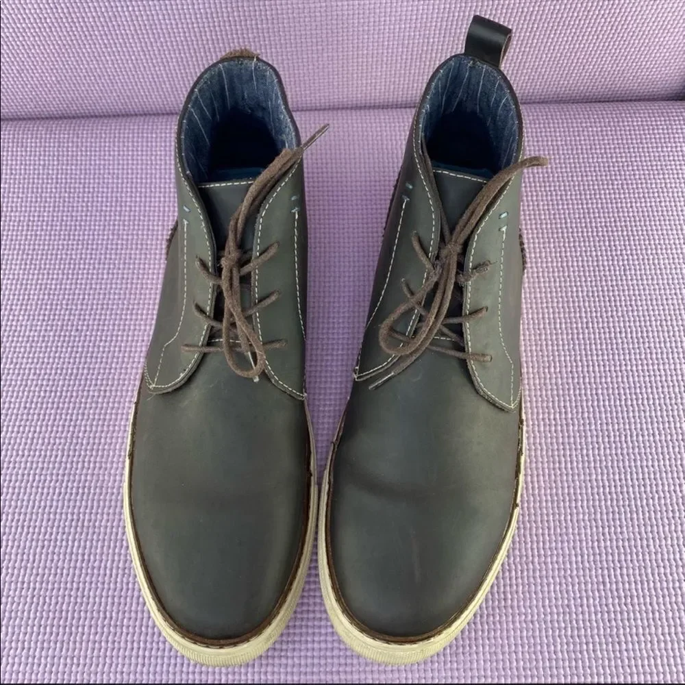 Original Penguin Leather Lace Up‎ Chukka Boot Brown 12